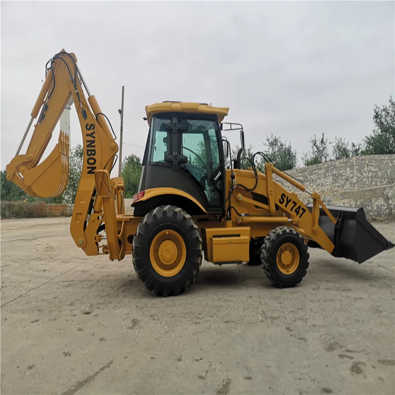 New Excavator Bucket Backhoe Loader Excavation Loading Machine SY747