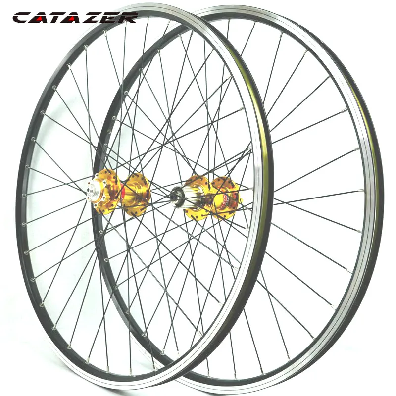 26inch 4 Bearing HUB 041/042 32holes Disc V Brake Wheel Mountain Bike Wheel Set 7/8/9/10/11 Speed Cassette