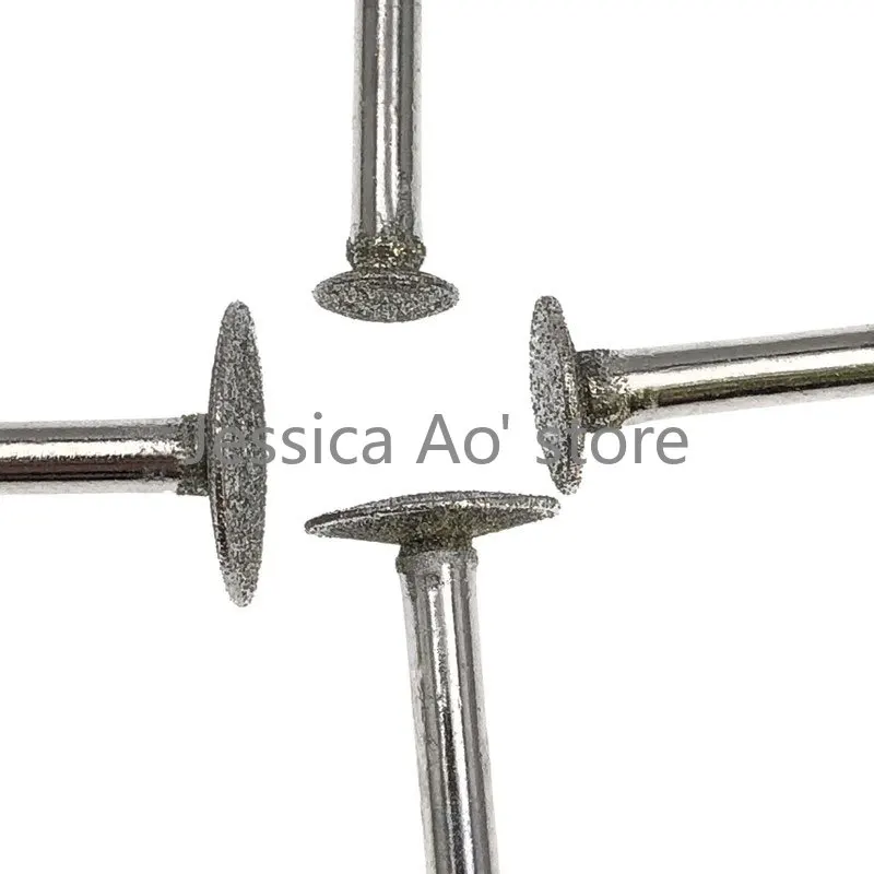10 pz 6-12mm CBN utensili abrasivi rotondi sottili taglierine a disco convesso mola ceramica pietra giada intaglio stampo strumenti di lucidatura