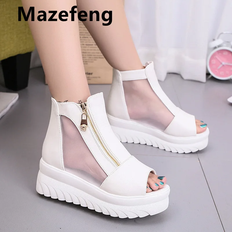 Peep Toe Sandals Ladies Summer Women Flats Female Buckle Strap Woman Shoes Women'S Solid Casual Beach Footwear Plus Size 2021