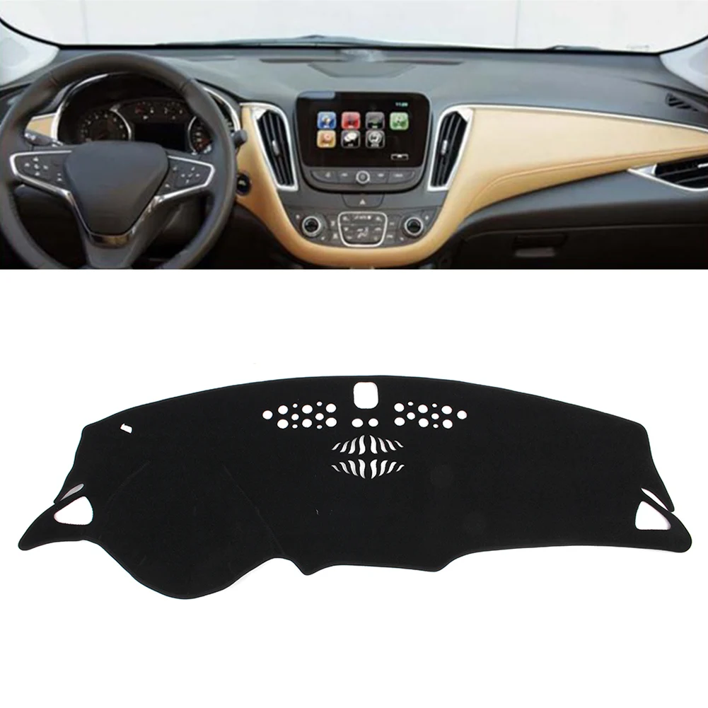 Car Dashboard Cover Anti-Slip Dash Mat Black Pad Sunproof Dashmat For Chevrolet Malibu 2016 2017 2018 LHD Only