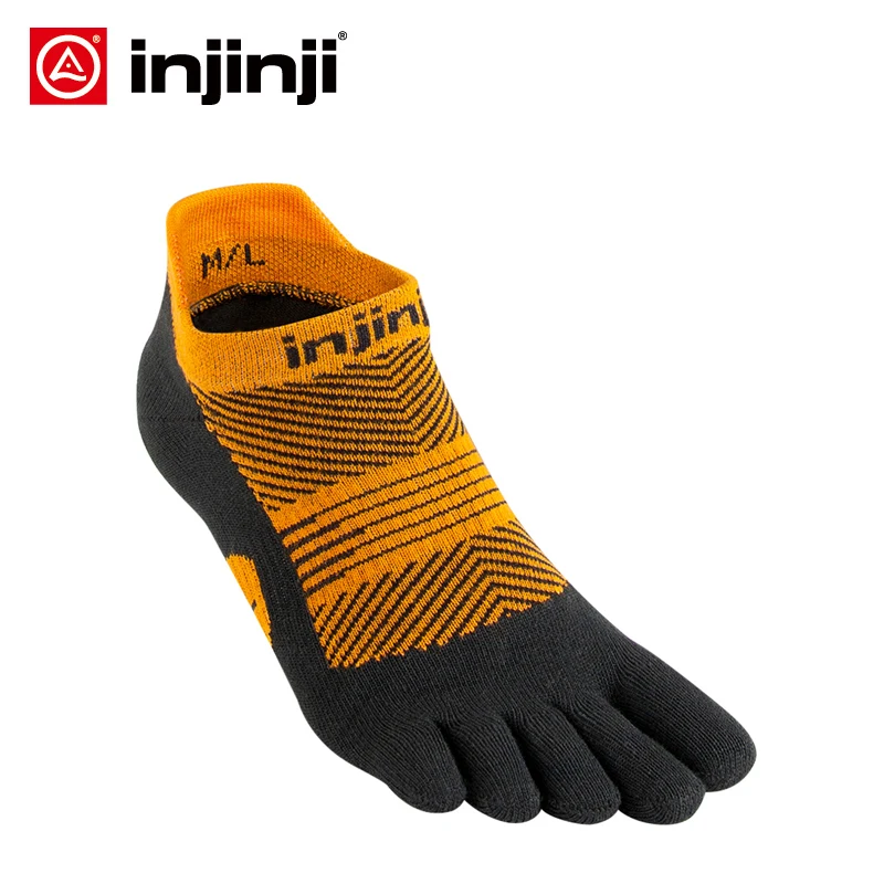 Injinji Five-finger Sneakers Socks No-show Thin Running Quick-drying Breathable Sports Women\'s Wear-resistant COOLMAX Pilates