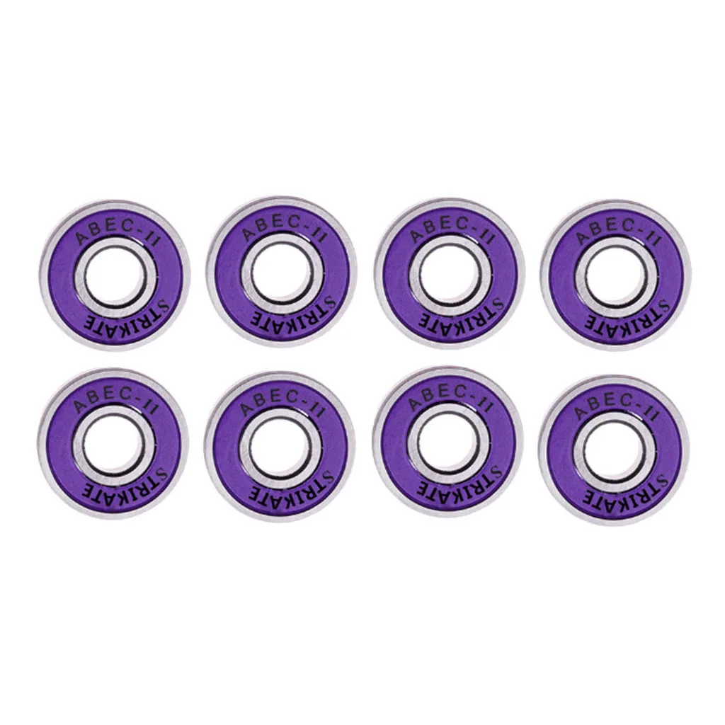 8pcs Skateboard Bearing 608rs Abec 11 Integrated spacer Longboard Bearing