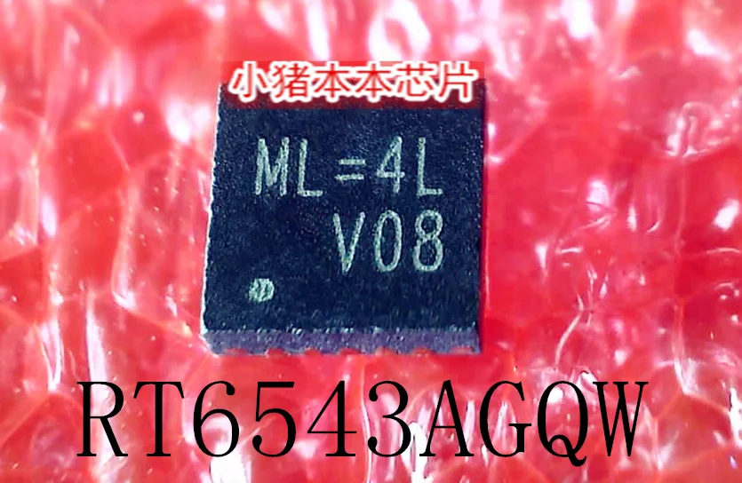 

RT6543AGQW RT6543A печать ML = 4L ML = QFN