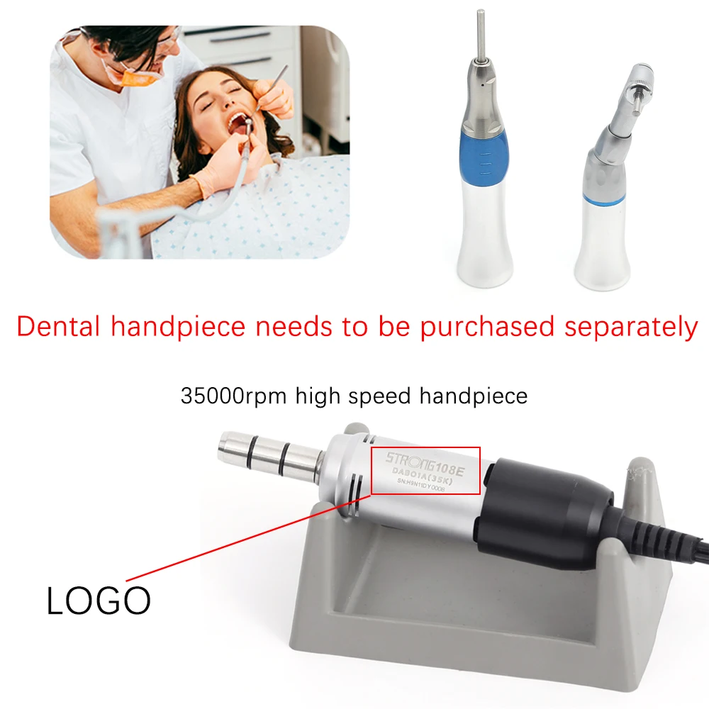 SAESHIN micromotor brush handpiece STRONG 108E E-type handpiece for dental handpiece