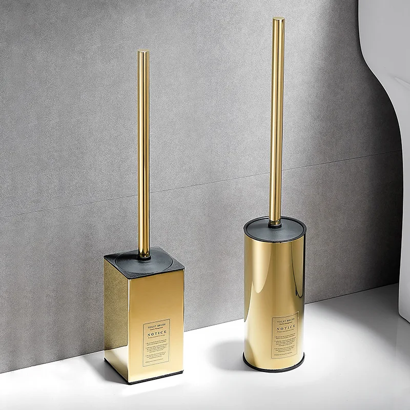 

MTTUZK Напольная матовая черная щетка для унитаза, Золотая щетка для чистки из нержавеющей стали 304, креативный держатель для туалетной щетки
