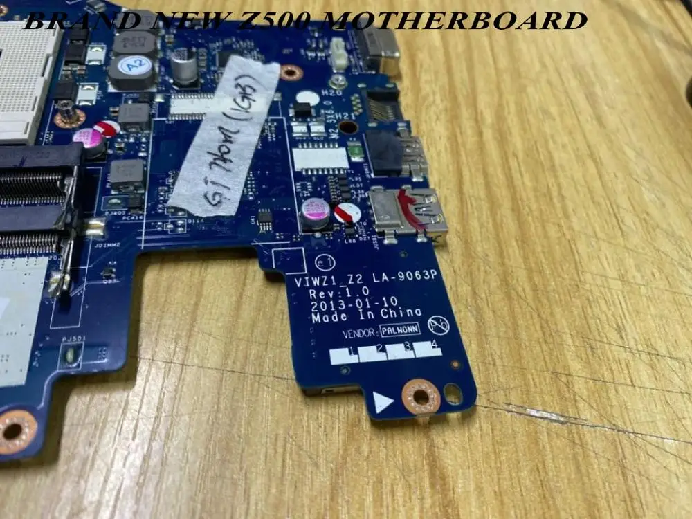 

STOCK VIWZ1_Z2 LA-9063P REV : 1.0 LAPTOP MOTHERBOARD FOR LENOVO Z400 NOTEBOOK MAINBOARD GPU GT740 2GB 90 DAYS WARRANTY