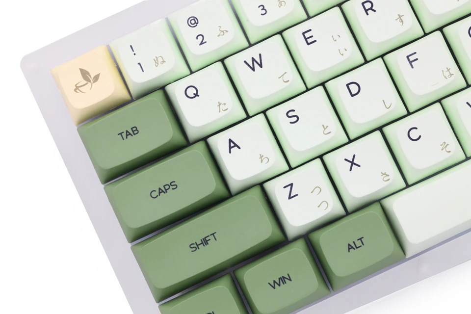 キーボード用キーボードキャップセット,厚手のpbt,抹茶効果,gh60
