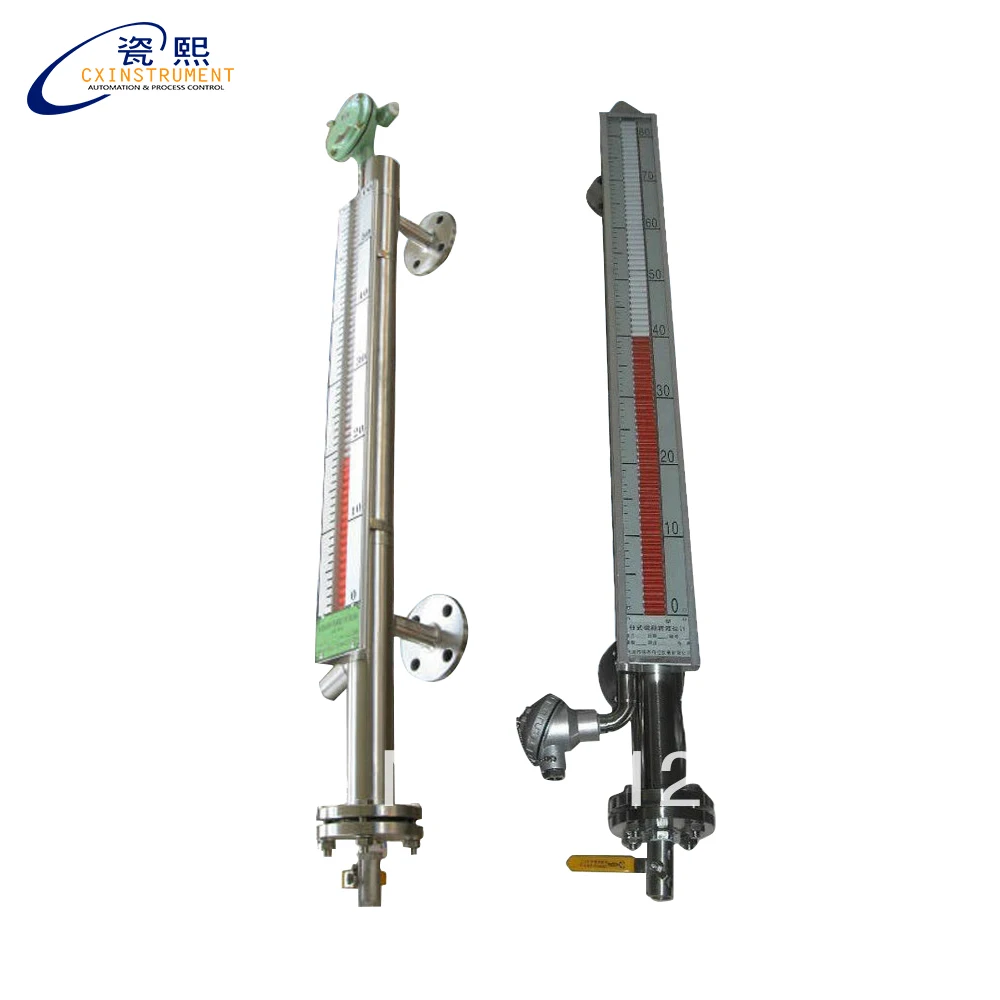 1100mm side mounted magnetic level meter SS304 for high temperature liquid