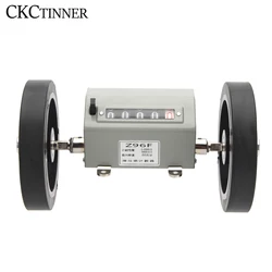 Z96-F  Meter Counter Mechanical Length Distance Double Rolling Wheel 0-9999.9 Mechanically driven recorder/Measuring length