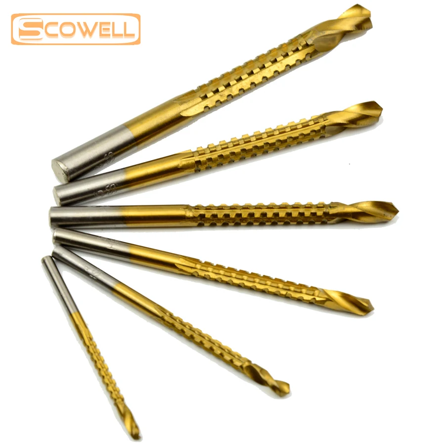 20% OFF 6Pcsไม้TwistเจาะBitsชุดHSS 3/4/5/6/6 5/8มม.เจาะสำหรับเลื่อยเจาะบิตชุด