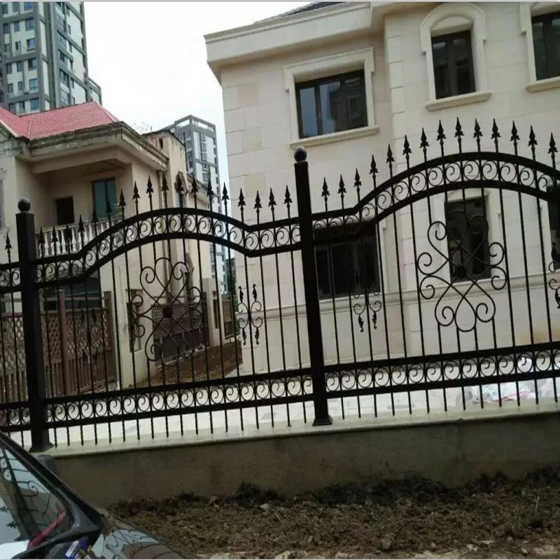 New Design Cheap Wrought Iron Fence Panel Garden Fence For Sale