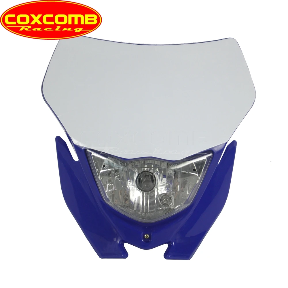 Motocross Headlight Dirt Bike H4 12V Front Running Headlamp For Yamaha WRF250 400 426 450 WR250 WR450 YZ YZF TW TTR Enduro MX