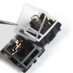 120 pcs Clear White MX Switch Film HTV PC For Cherry Gateron JWK Mechanical Keyboard Shaft