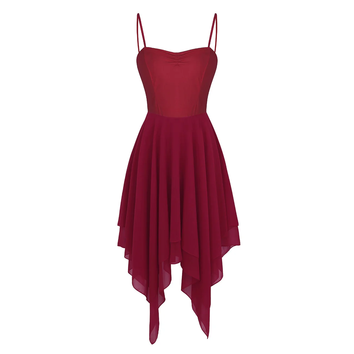 burgundy lyrical dress CADENCE lace Contemporary lyrical Dance Costume/ dress – Co9dancecostumes main image 1