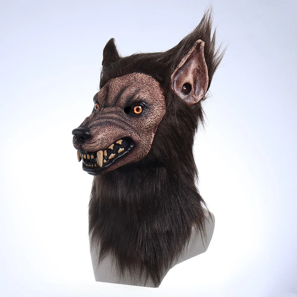Anime Werewolf Masks Animal Wolf Realistic Cosplay Latex Masques Halloween Costumes Accesories Carnival Headgear Party Props 3