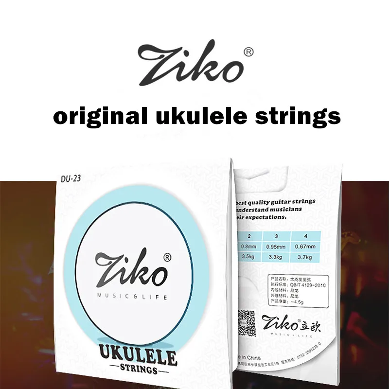 Ziko ukulele cordas soprano conceto tenor uso geral náilon ukulele cordas ukulele baixo g cordas instrumentos musicais