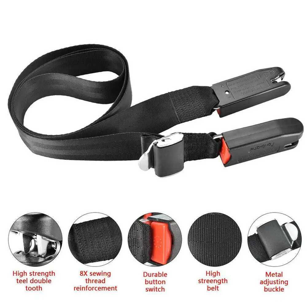 Car Auto Adjustable Child Kids Baby Safety Seat Isofix/Latch Soft Interface Connecting Belt Fixing Band Strap Anchor Holder