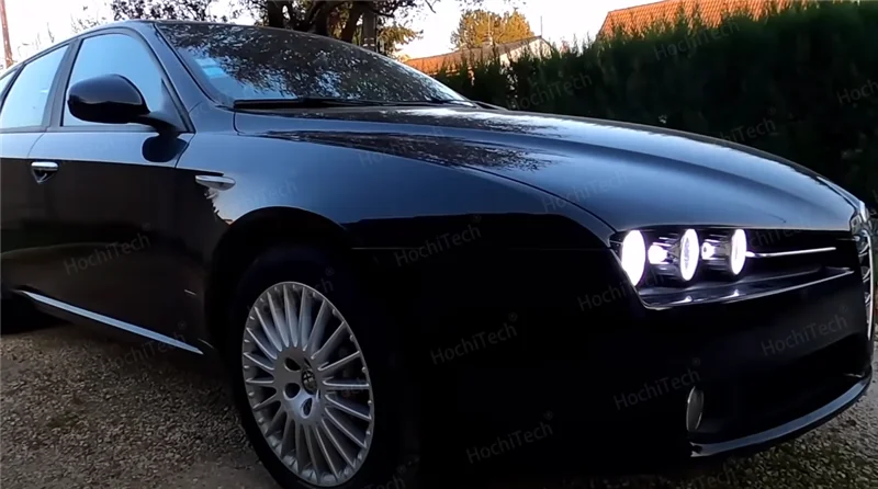 NSLUMO 2x Indicatori Laterali LED Dinamici Fumé Per Alfa Romeo 159/Brera/Spider (939) - Luci Sequenziali Ambra, Plug&Play, Omologati E4 - 2