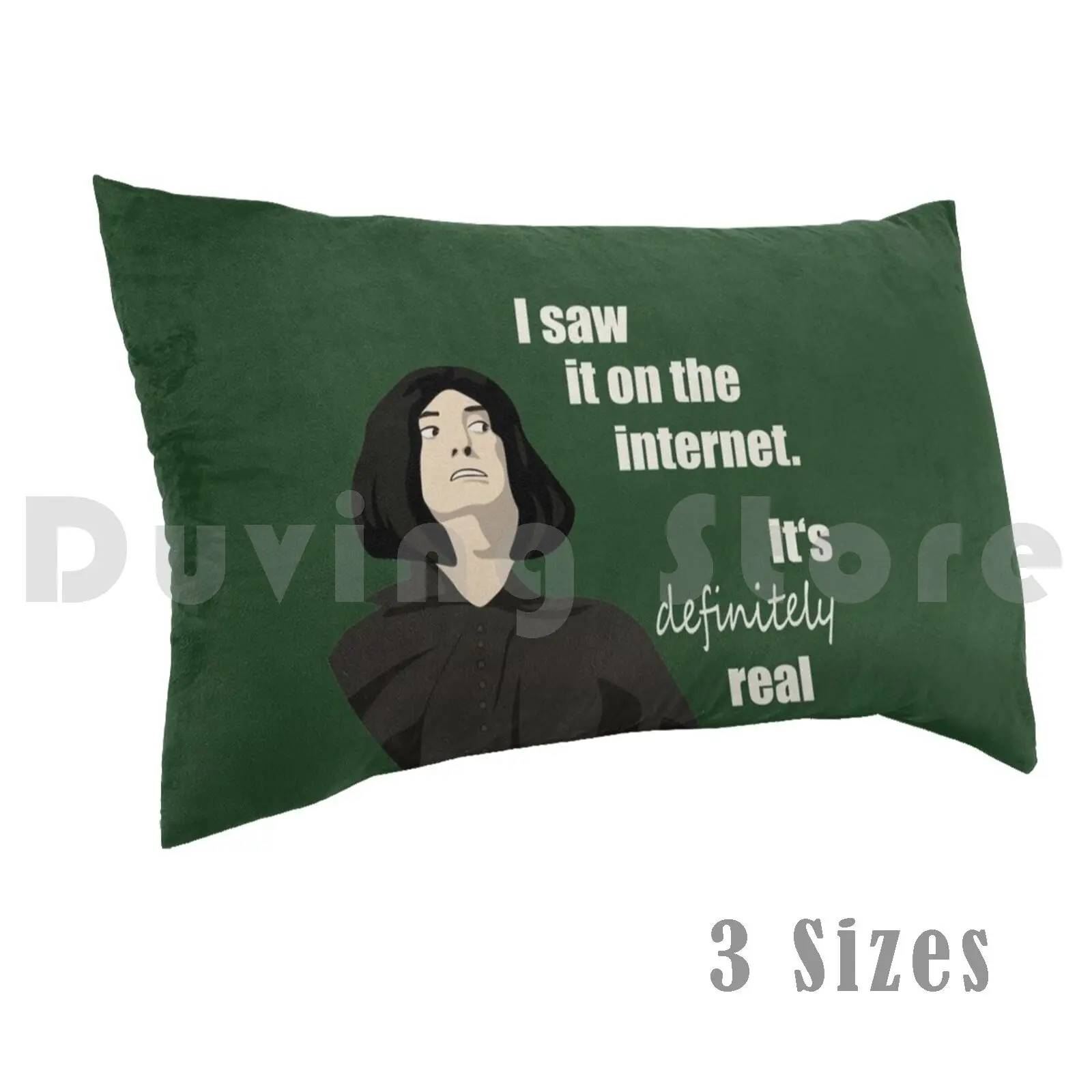 

I Saw It On The Internet. It's Definitely Real ( Green ) Pillow Case Printed 50x75 A Very Potter Musical