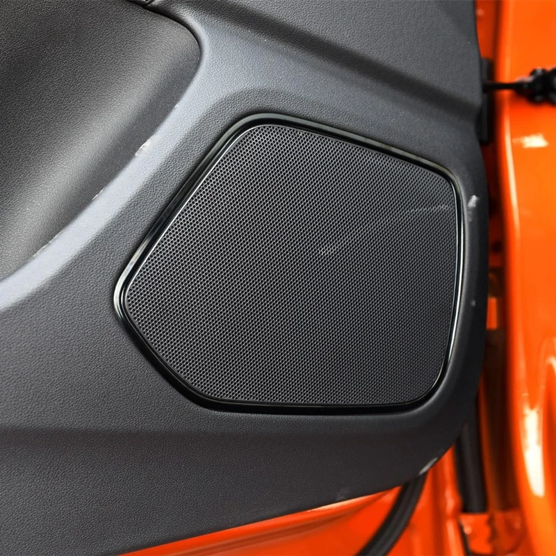 Stainless Steel Car Door Audio Speaker Frame Decoration Cover Trim For Audi Q3 2012-2016 Styling Interior Accessories