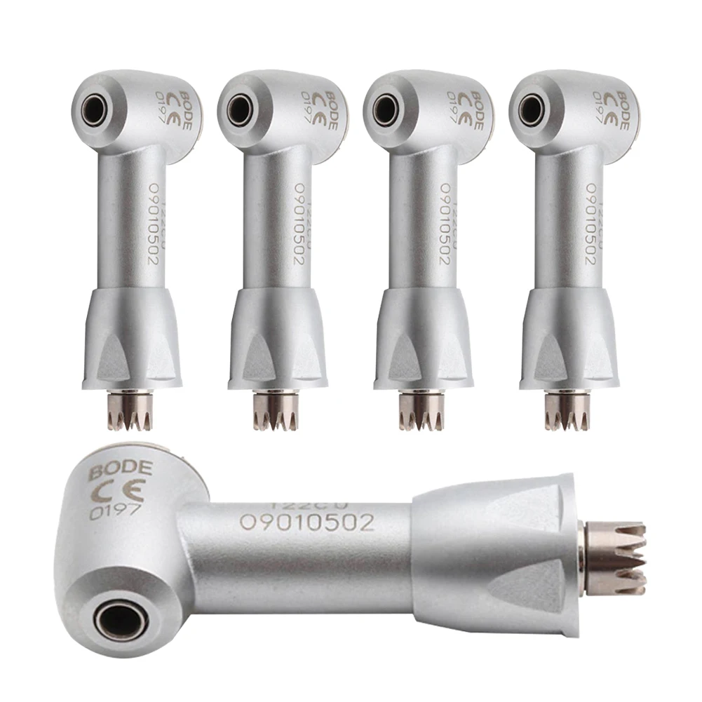 

5pcs Dental Contra Angle Head E Type Push Botton Low Speed Handpiece Rotor Drive BODE 122CP