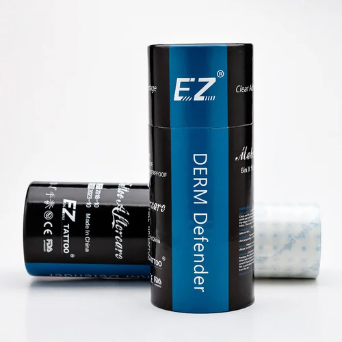 Imagen 1 del producto EZ Premium/Regular Derm Defender tatuaje adhesivo transparente escudo protector película protectora para tatuaje cuidado posterior suministro de tatuaje