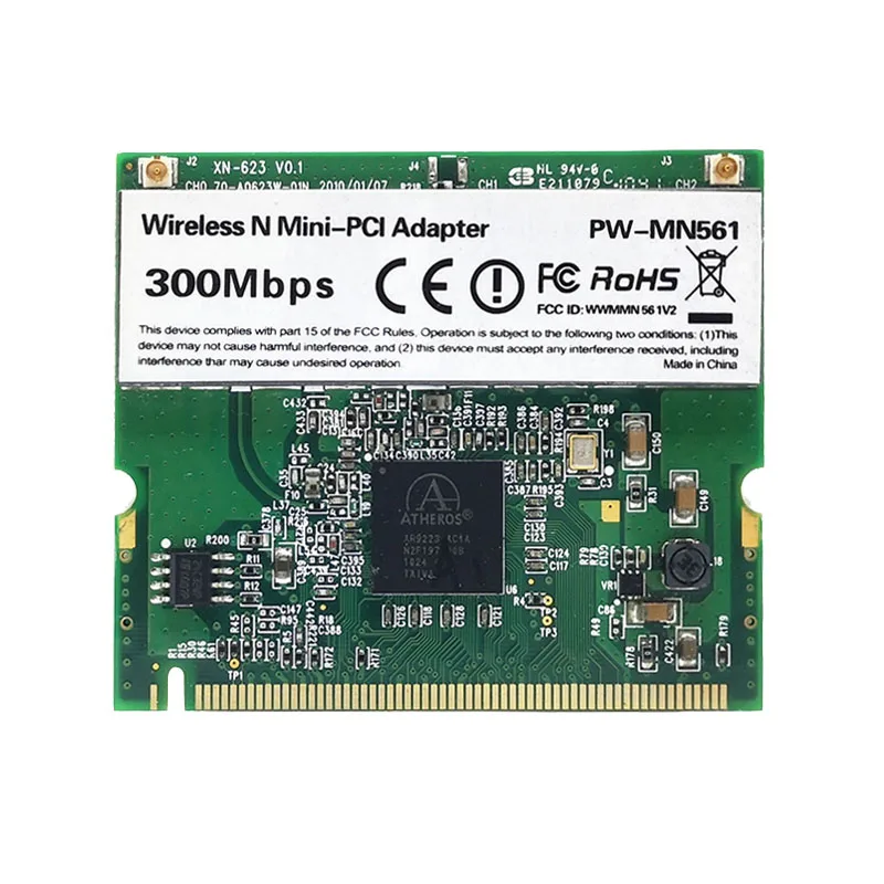 Atheros AR9223 300Mbps Mini PCI Không Dây WiFi Mini-PCI WiFi Thẻ Cho Acer Asus Dell Toshiba Thẻ