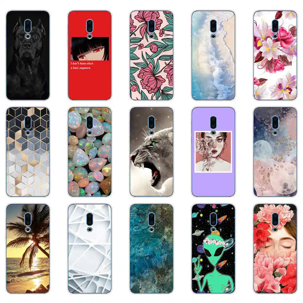 For Meizu 16th Case 6.0'' Silicone Soft TPU phone For Meizu 16th Case Cover back cover bumper protective coque shell