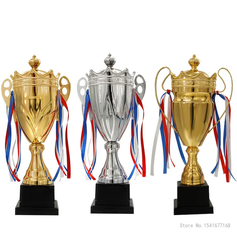 Customized Big Size Metal Trophy, Large Commercial, Gold, Silver, Copper Souvenir, Universal Competition Commemorative Awarding