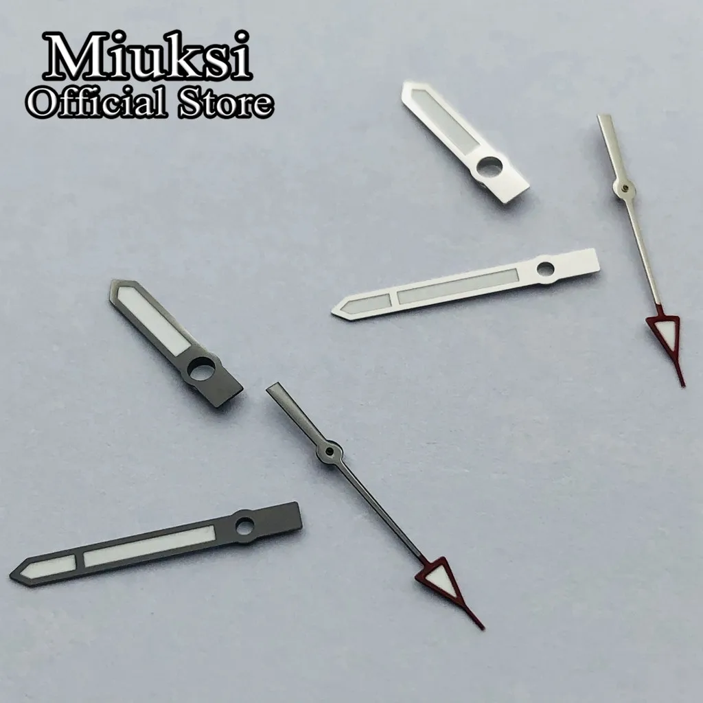 Miuksi silber grau uhr hände grün leuchtende fit NH35 NH36 ETA2824 2836 Miyota8205 8215 821A Mingzhu DG2813 3804 PT5000movement – Detail 3