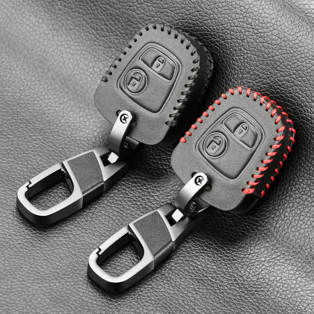 Car Key Cover Leather Case For Citroen c4 c5 Berlingo Picasso Xsara Picasso Aygo For Peugeot 206 207 307 107 406 408