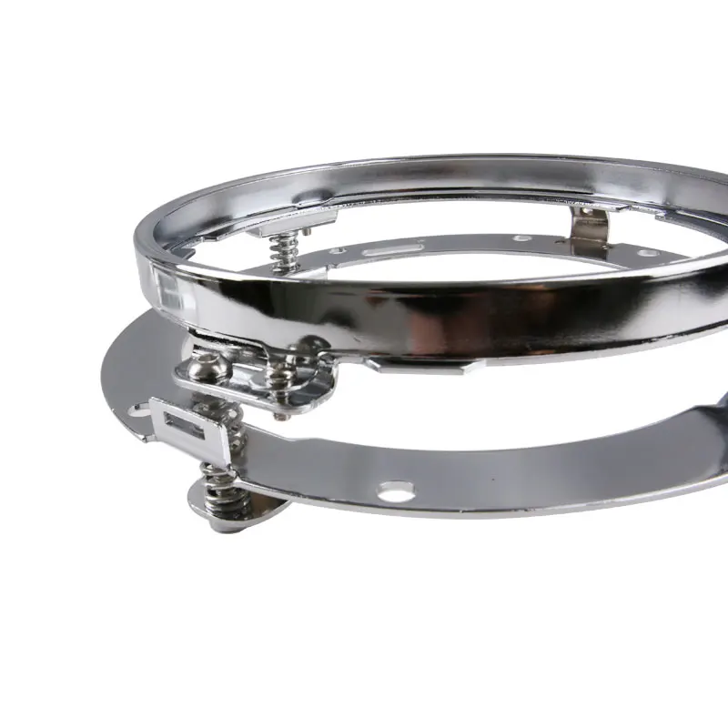 Staffa Per Faro Rotondo 7 Pollici, In Acciaio Inox, Per Jeep Wrangler JK/TJ, Suzuki Samurai E Harley-Davidson, Nero, 2 Pezzi
