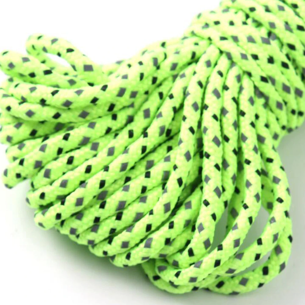 5mm Width Multifunctional Outdoor Luminous Umbrella Rope Reflective Survival Rescue Camping Cord