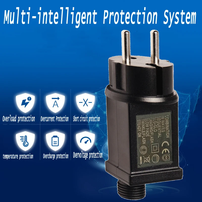 Power Adapter 31V 6W เสมอ Bright/กระพริบไดรฟ์ LED EU กันน้ำ IP44 Power Adapter 8 wwitching โหมด