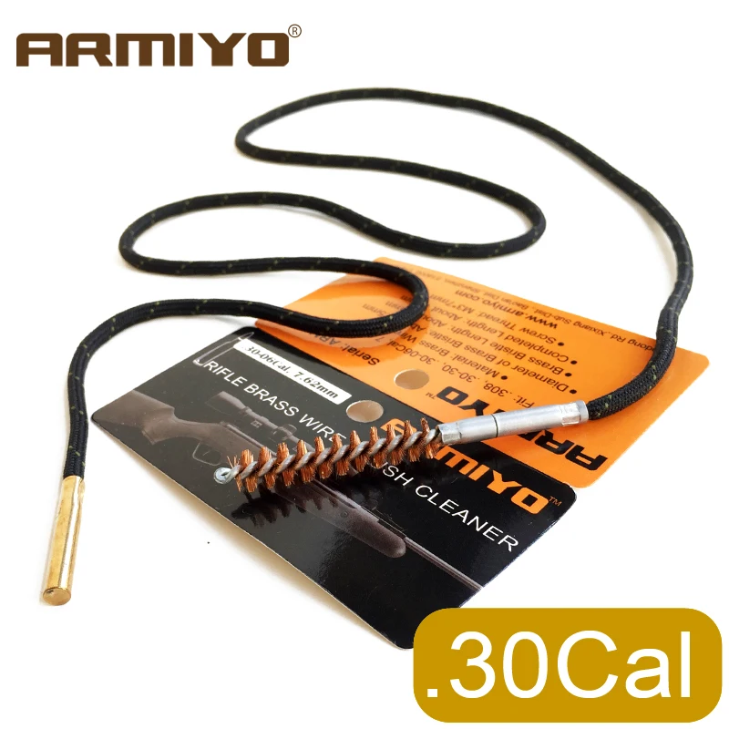 

Armiyo .30Cal 7.62mm G Bore Brush Rifle Cleaner Set One-piece Cleaning Kit fit AK Hunting Accessories Screw Thread 8-32