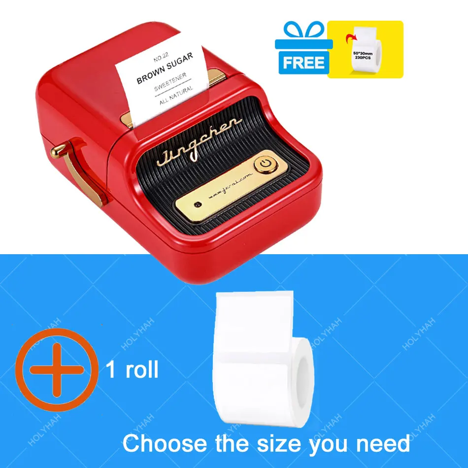 B21 Label Printer portable thermal wireless bluetooth printer used for barcode clothing jewelry fooder Niimbot B203