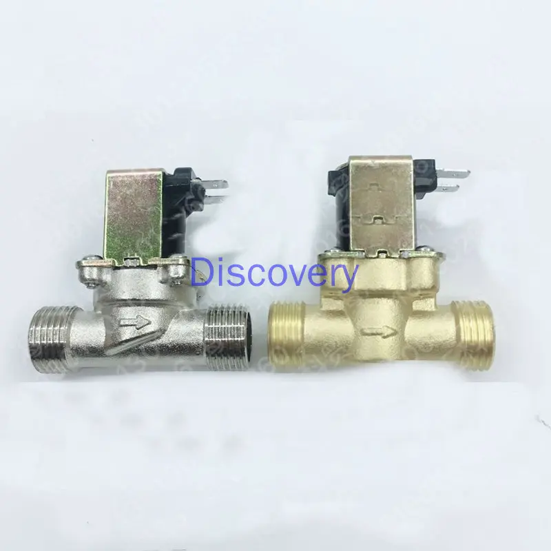 4-дюймовый медный электромагнитный клапан с внутренней и внешней резьбой, G1/2 G3/4, нормально закрытый входной клапан постоянного тока 12 В