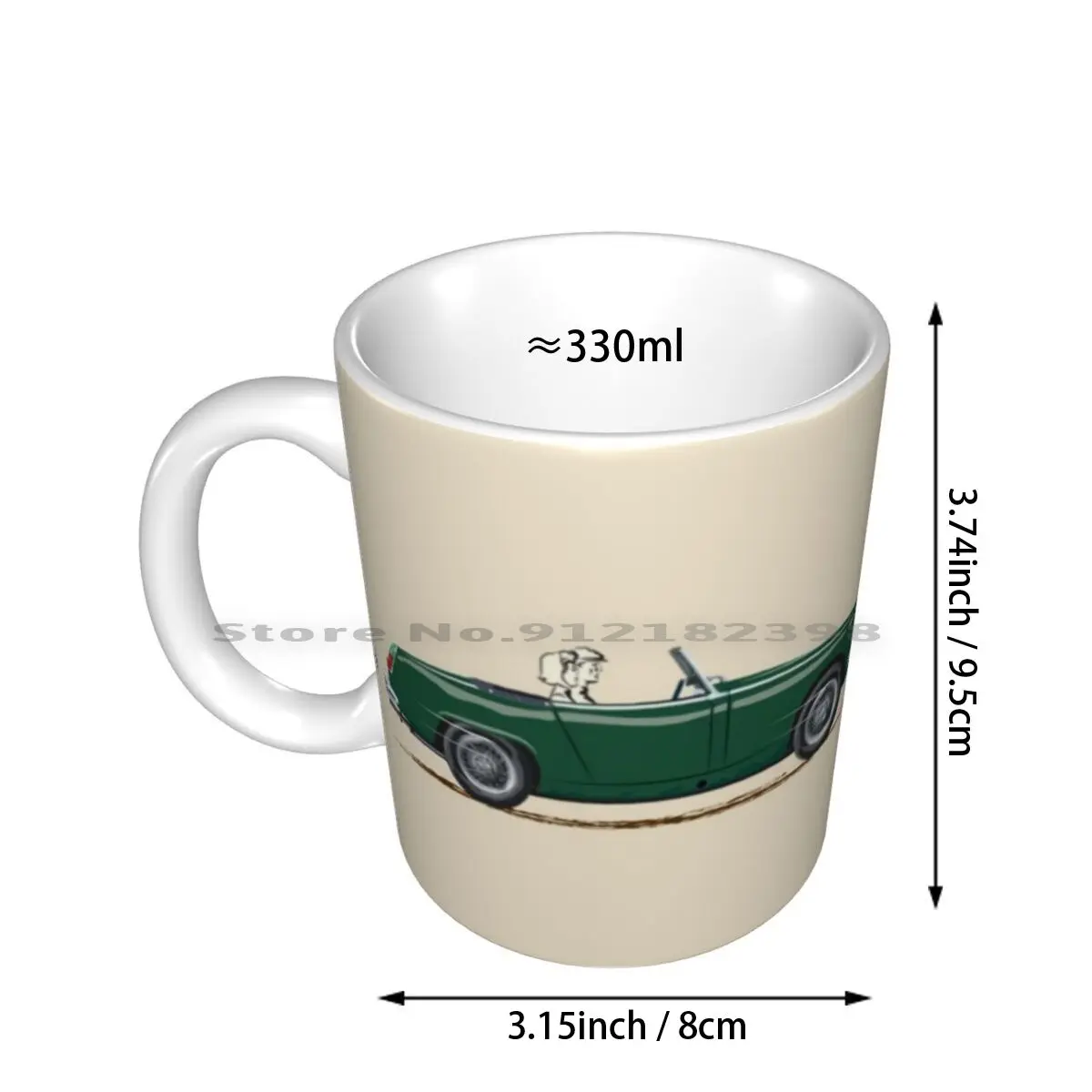 British Racing Green Ah Sprite Ceramic Mugs Coffee Cups Milk Tea Mug Sprite Austin Healey Austin Healey Sprite Mg Midget