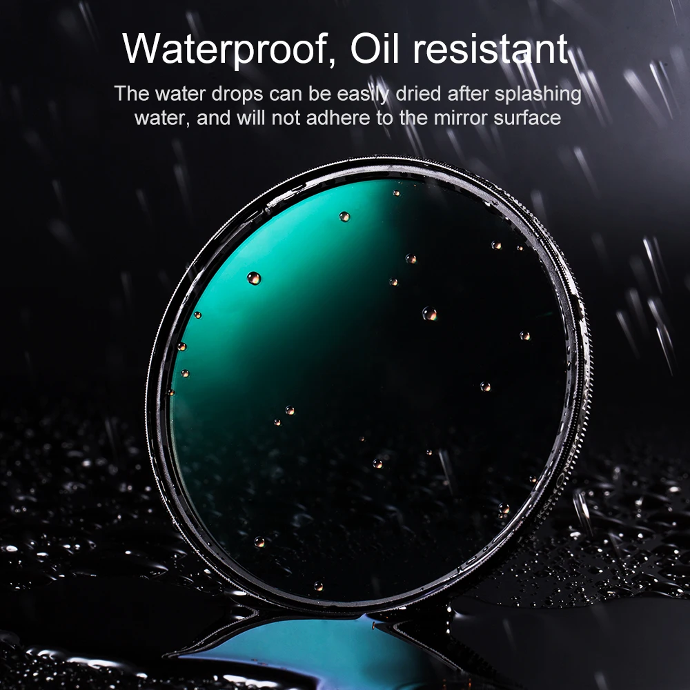 K&F Concept Nano-X Series CPL Filter 37-127mm Circular Polarizer Camera Lens Filter HD 28-Layer Multi Layer Coatings