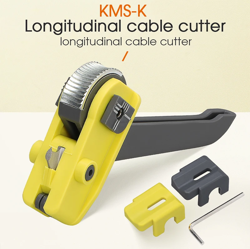 FTTH Optical Fiber Tool Longitudinal Stripper KMS-K Cable Jacket Slitter Cable Sheath Cutter