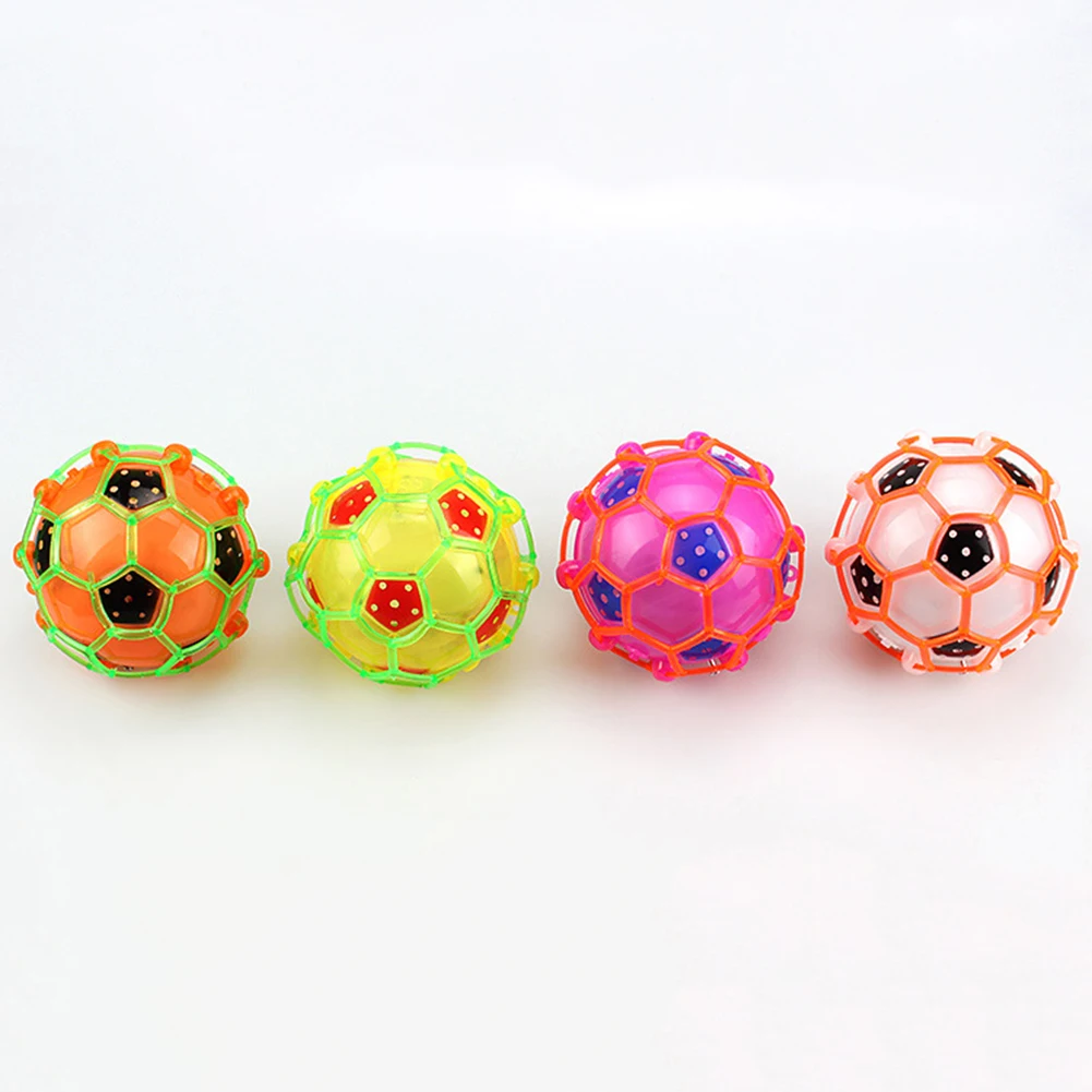 1pc Children crazy led light electric dance music football bouncy ball toys luminous football toy