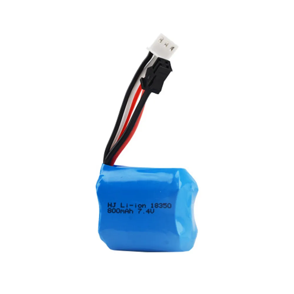 7.4v 800mAh 18350 battery for H100 H102 H106 Li-ion Battery and USB Charger for JJRC S1 S2 S3 S4 S5 High Speed RC boat