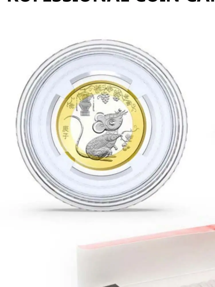 14mm 60mm Medal capsule fit.999 silver Coin holder Acrylic Case Round shape