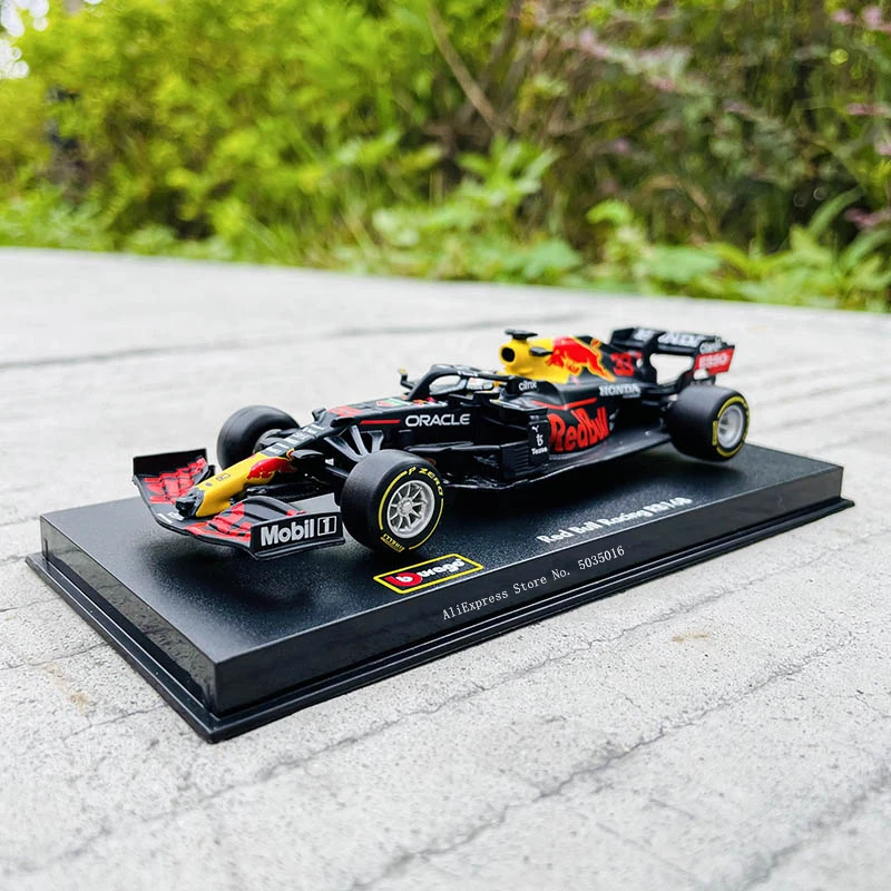 ブラーゴ-おもちゃ車1:43 2021 f1,レッドブル,レーシングモデルrb16b 33 # verstappen,モデリング,合金,ギフト,コレクション