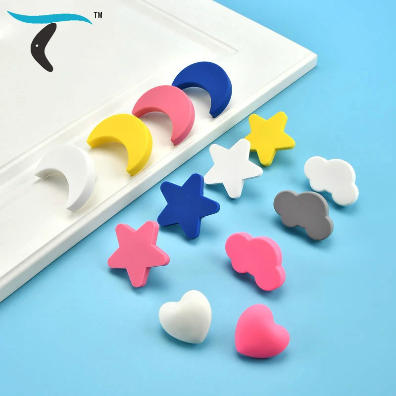 

New Children's Rubber Handle Anti-Bump Character Cartoon Wardrobe Cabinet Door Drawer Knobs Furniture Hardware Pulls
