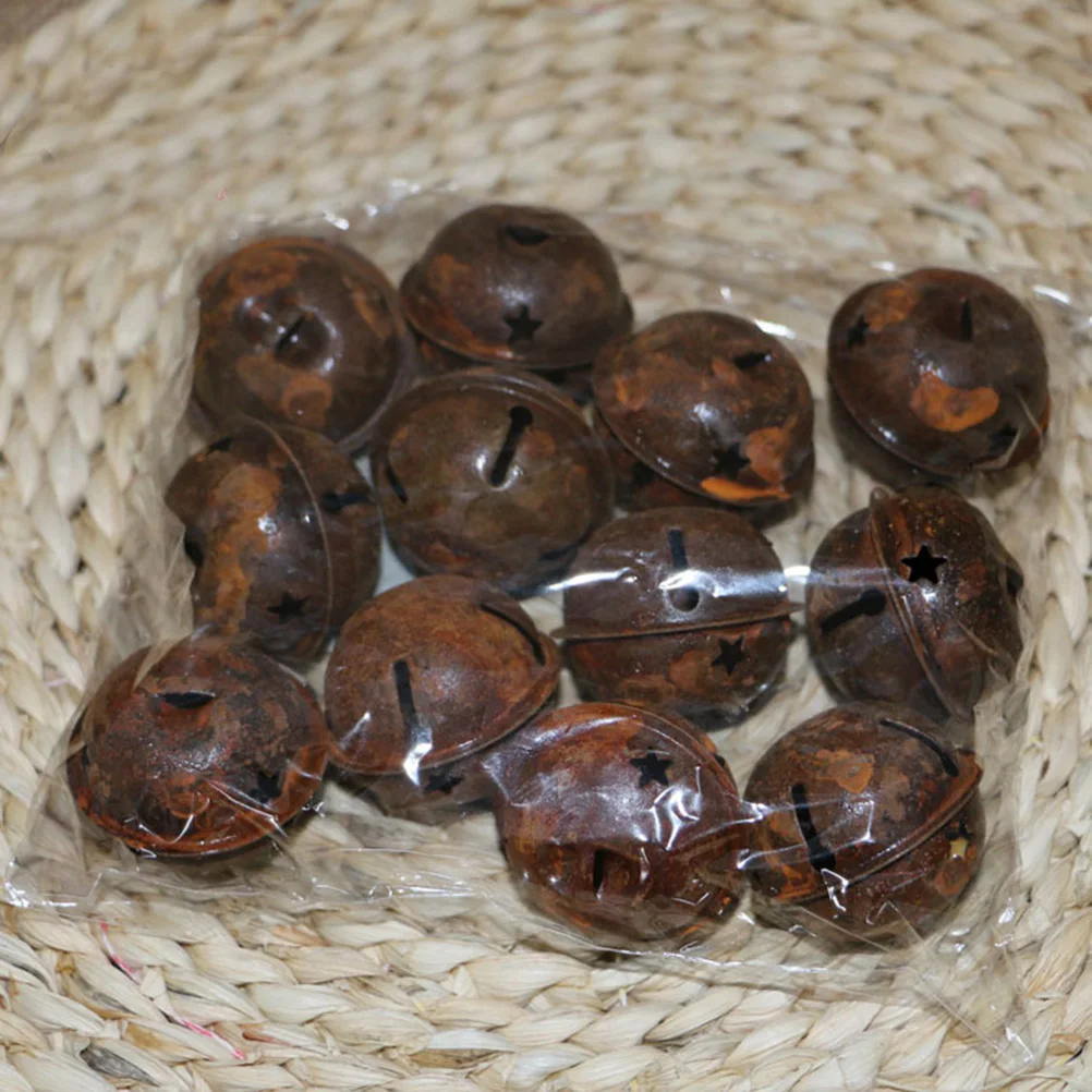 أجراس جرس جلجل عيد الميلاد صدئ المعادن الحرفية ستار الحرف شجرة ريفي cutبها بنفسك انقطاع حلي معلقة الصدأ خمر الديكور