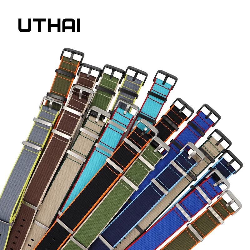 UTHAI P29 20mm 22mm Watch StrapNylon Canvas Waterproof and Sweat Resistant Watch Band Available in 9 colors and 18 types