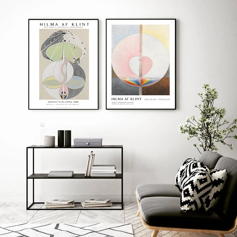 Hilma af Klint Swedish Quote Art Print Inspirational Poster Sweden Scandinavian Modern Canvas Painting Prints Home Wall Decor