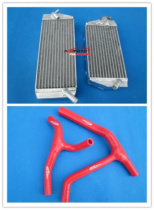 For Kawasaki KLX450R KLX450 KXF450 / KX450F KXF 450 2008-2009 08 09 Aluminum Radiator + Silicone Hose